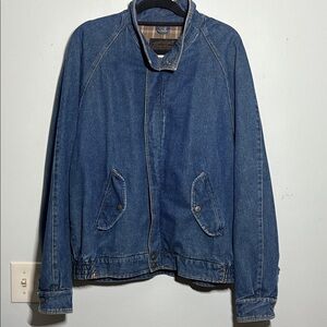 90’a vintage Eddie Bauer Men's Blue Denim Jacket L